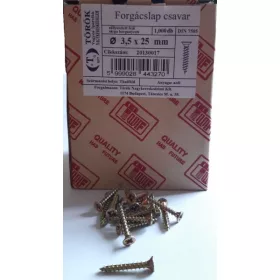 FORGÁCSLAPCSAVAR 3.5X 25 TUF/1000 DB