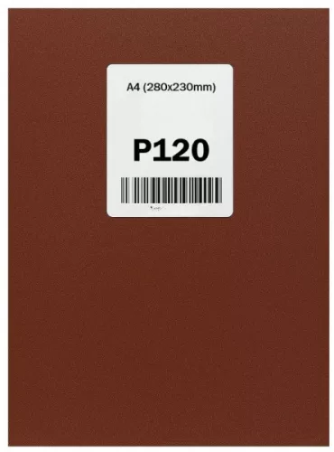 CSISZOLÓVÁSZON A/4 P120/10 DB