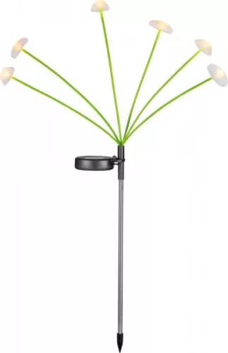 KERTI LÁMPA STREND, 72 CM, NAPELEMES, 6x LED, AA
