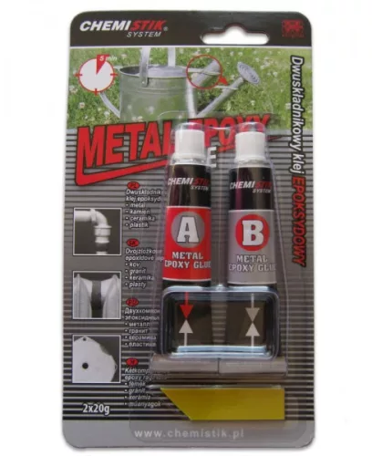 RAGASZTÓ EPOXY METÁL FÉMRAGASZTÓ  2x20 GR KÉTKOMPONENSÛ