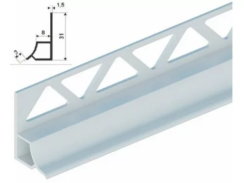 KÁDSZEGÉLY FEHÉR 2500X8 MM BEÉPÍTHETÕ /8MM/ 42151