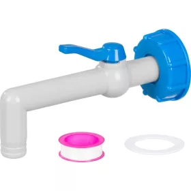   IBC TARTÁLYHOZ CSAP REDUKTORRAL, PVC , 3/4" 25 mm, 90°, 201 MM