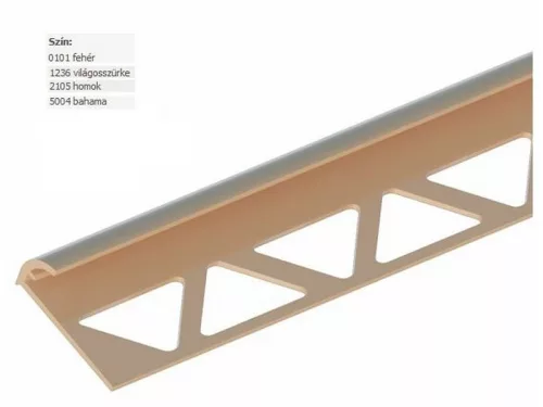 CSEMPEÉLVÉDÕ  6 MM FEHÉR 2.78 M   101