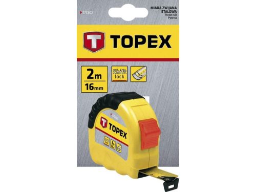 MÉRÕSZALAG TOPEX 27C302 2 M/16 MM