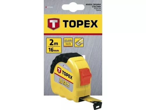 MÉRÕSZALAG TOPEX 27C302 2 M/16 MM