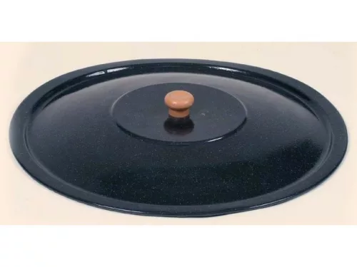 BOGRÁCSFEDÕ  10 L ZOMÁNCOZOTT 34 CM