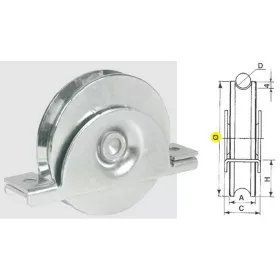 TOLÓKAPUV.IBFM KERÉK TALP ¤ 16 ½U½80