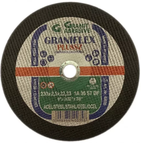 VÁGÓKORONG FÉM 230X2.5X22.2 GRANI./25 DB