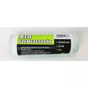   SZEMETESZSÁK KOMPOSZTÁLHATÓ PLA 45X45CM 10L. /10db=1 roll/