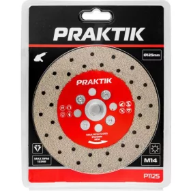 GYÉMÁNTVÁGÓ ÉS CSISZOLÓ PRAKTIK 125MM M14 / P1125