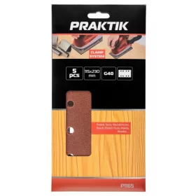 CSISZOLÓPAPÍR PRAKTIK P1165 115X230 P40 / 5DB