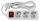 ELOSZTÓ 3-AS, 1.4 M KÁBELLEL, KAPCSOLÓVAL PRAKTIK 3X1MM2/ P120