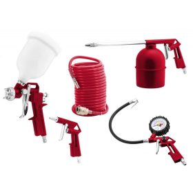   PNEUMATIKUS PISZTOLY KÉSZLET PRAKTIK 5 RÉSZES PTA035 (SZÓRÓ-FÚVÓ)