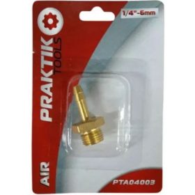   PNEUMATIKUS TÖMLÕ CSATLAKOZÓ PRAKTIK 1/4" 6MM, PTA04003