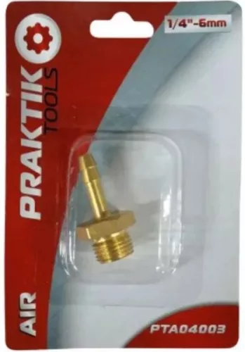 PNEUMATIKUS TÖMLÕ CSATLAKOZÓ PRAKTIK 1/4" 6MM, PTA04003