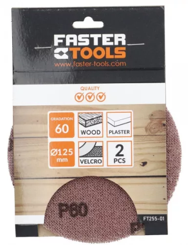CSISZOLÓVÁSZON FASTER FT255-01 TÉPÕZÁRAS ¤ 125MM K60 /2DB
