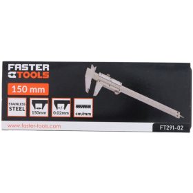 TOLÓMÉRÕ FASTER 150/0,02 MM FÉM FT291-02