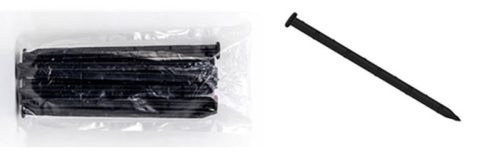 ÁGYÁSSZEGÉLYHEZ LESZÚRHATÓ TÜSKE OBRB FEKETE 25CM /10 DB