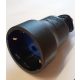LENGÕ DUGALJ GUMI 2P+F FEKETE 16A 250V
