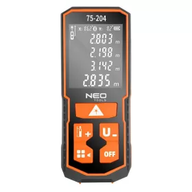 LÉZERES TÁVOLSÁGMÉRÕ NEO 75-204, 60M, IP54