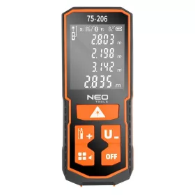 LÉZERES TÁVOLSÁGMÉRÕ NEO 75-206, 100M, IP55