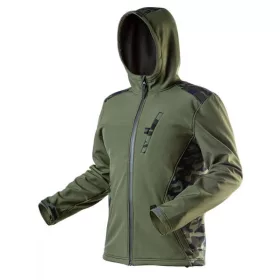   DZSEKI NEO 81-553-M SOFTSHELL, VÍZ ÉS SZÉLÁLLÓ TEREPMINTÁS/OLIVA
