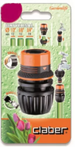 GYORSCSATLAKOZÓ CLABER 8547 1/2-3/4" UNIVERZÁLIS ERGOGRIP, BLISTER