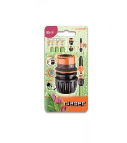 GYORSCSATLAKOZÓ CLABER 8549 1/2-3/4" STOP UNIVERZÁLIS ERGOGRIP, BLISTER