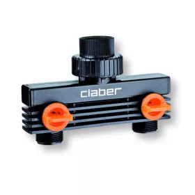 VÍZELOSZTÓ CLABER 8590 3/4 "  2 ÁGÚ ZÁRHATÓ