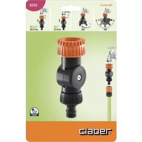   CSAPCSATLAKOZÓ CLABER 8592 1/2-3/4 ''ELFORDÍTHATÓ