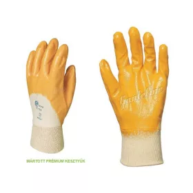 VÉDÕKESZTYÛ  R 9309  SÁRGA ÉRDES NITRIL /10 PÁR