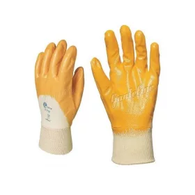 VÉDÕKESZTYÛ  R 9310  SÁRGA ÉRDES NITRIL /10 PÁR