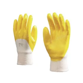 VÉDÕKESZTYÛ  R 9319  SÁRGA NITRIL/10 PÁR
