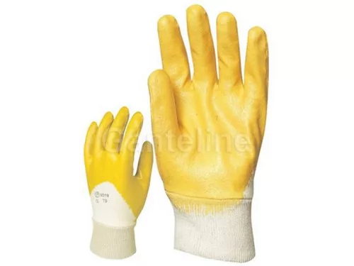 VÉDÕKESZTYÛ  R 9320  SÁRGA NITRIL/10 PÁR
