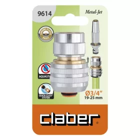   CSAPCSATLAKOZÓ CLABER 9614 3/4 '' KUPLUNGOS FÉM AQUASTOP
