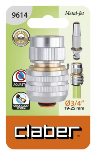 CSAPCSATLAKOZÓ CLABER 9614 3/4 '' KUPLUNGOS FÉM AQUASTOP