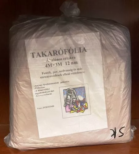 TAKARÓFÓLIA  3 MX 4 M 10 MIKRON 12 m2