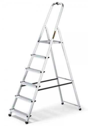 LÉTRA ALU basic háztartási 6 fokos Drabest 125 kg