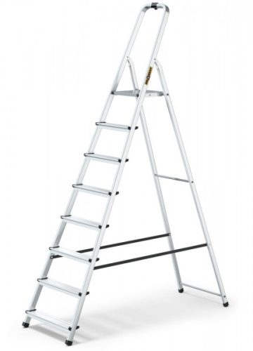 LÉTRA ALU basic háztartási 8 fokos Drabest 125 kg