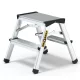 LÉTRA ALU basic kétoldalas zsámoly 2x2 Drabest 125 kg