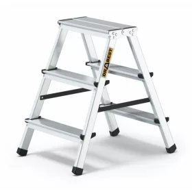 LÉTRA ALU basic kétoldalas zsámoly 2x3 Drabest 125 kg