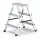 LÉTRA ALU basic kétoldalas zsámoly 2x3 Drabest 125 kg