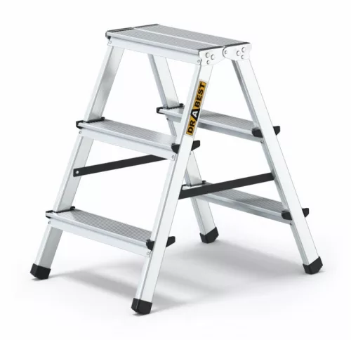 LÉTRA ALU basic kétoldalas zsámoly 2x3 Drabest 125 kg