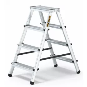 LÉTRA ALU basic kétoldalas zsámoly 2x4 Drabest 125 kg