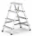 LÉTRA ALU basic kétoldalas zsámoly 2x4 Drabest 125 kg