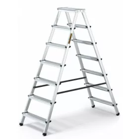 LÉTRA ALU basic kétoldalas zsámoly 2x7 Drabest 125 kg