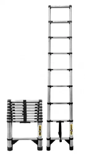 LÉTRA ALU TELESZKÓPOS  9 FOKOS 2,6 M DRABEST