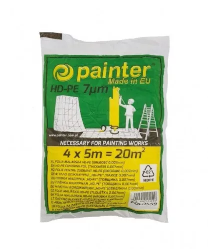 TAKARÓFÓLIA  4 MX 5 M  7 MIKRON/ FOL0559 PAINTER