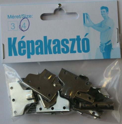 KÉPHOROG  4-ES ACÉLTÛSZEGGEL/10 DB