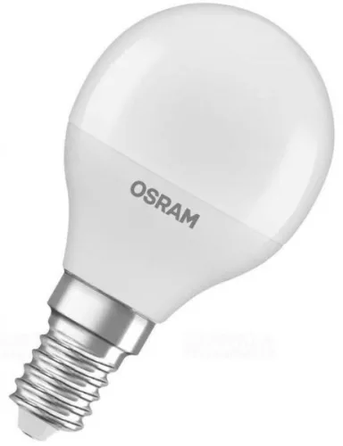 LED IZZÓ kisgömb 4,9W E14 470lm 2700K meleg fehér fényforrás Ra80 230V  Osram